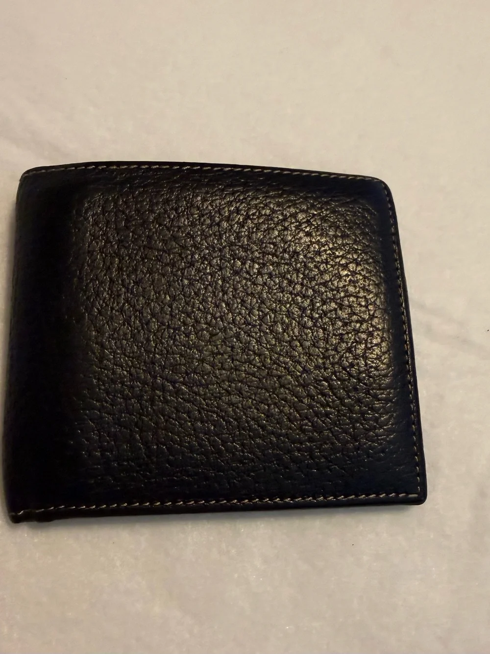 Pierotucci Black Genuine Leather Bifold Wallet Made in Italy Men’s